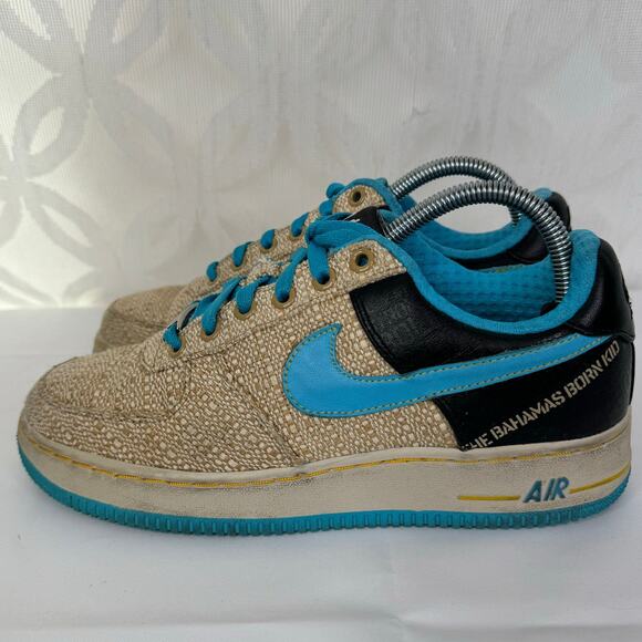 Nike Air Force 1 Low PRM Thompson Original Six” Bahamas Born Size Men's 7 - Picture 6 of 12